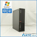 【中古デスクトップパソコン】Lenovo/ThinkCentre A58e/3425RN7/Core2Duo E7600 3.06G//HDD 250GB/メモリ 2GB/Windows 7 Professional 32bit【優】