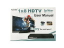 HDMI(オス) to 8HDMI(メス)分配器☆コンパクトタイプ☆3D対応 V1.4 1080P☆HDMI 1X8 スプリッター【P25Apr15】