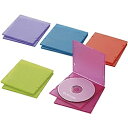 ELECOM CCD-JPCS10ASO Blu-ray/ DVD/ CDスリムPPケース/ 1枚収納/ 10パック/ 5色アソート【在庫目安:お取り寄せ】