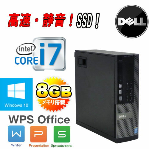 DELL 9020SF Core i7 4770 eʃ8GB DVD}` ViSSD256GB WPS Officet Windows10 Pro 64bit 0005a3-marRÃp\R fXNgbv