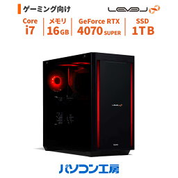 ゲーミングPC 新品 Core <strong>i7</strong>-14700F/RTX 4070 SUPER/16GB/1TB SSD/Windows 11 BTO