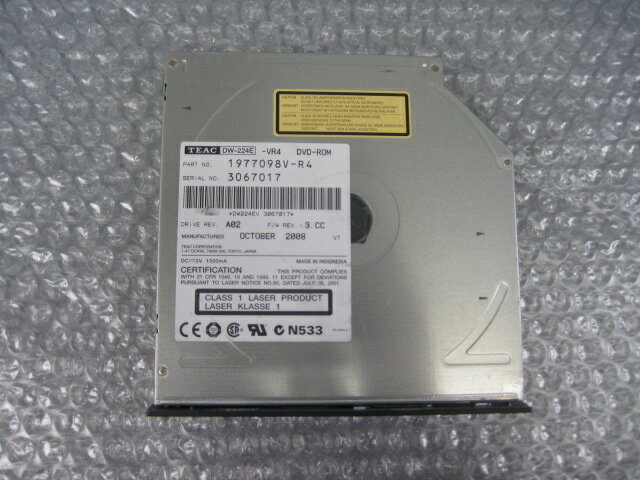 【TEAC】スリム DVD-ROMドライブ DW-224E　【中古】【動作良品】【即納】