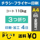 800Ë碣¡ÚA4¡ÊB5¡Ë¥Á¥é¥·¡¦¥Õ¥é¥¤¥ä¡¼°õºþ¡Û °õºþ + 3¤ÄÀÞ¤ê²Ã¹©¡¿¥³¡¼¥È110kg¡¿Ãíʸ³ÎÄê¸å4Æü¸å½Ð²Ù¡¿Î¾Ì̥ե륫¥é¡¼