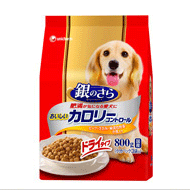 【ユニチャーム】　銀のさら　おいしいカロリーコントロール成犬用　ビーフ・ささみ・緑黄色野菜・小魚入り　800g