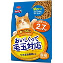 【日本ペットフード】ミオ おいしくって毛玉対応 かつお味 2.7kg キャットフード ペット フード キャットフード