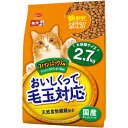 【日本ペットフード】ミオ おいしくって毛玉対応 フィッシュミックス味 2.7kg