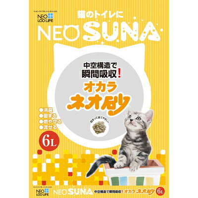 [月得][2]【コーチョー】ネオ砂　猫砂　オカラ(おから砂)　6L...:peaceone:10000797