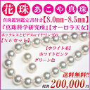 第17弾!!【卸直販】【越物】【オーロラ天女 真珠鑑別鑑定書付き】【真珠科学研究所】トップクウォリティー 花珠真珠 ネックレス ピアスセット 8mm-8.5mm 冠婚葬祭OK!! アコヤ真珠ネックレス 花珠ネックレス あこや真珠ネックレス マイクロパーマネント加工 パールネックレス