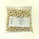 【ネコポス便送料無料】 コットン コットンパール 丸 片穴 8mm パール パーツ