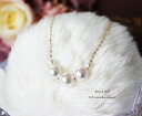 パール アコヤ真珠 ネックレス akoya K18 ベビーパール スルーネックレス pearl nec