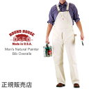 ラウンドハウス Round House ぺインター ビブ オーバーオール 71 ナチュラル メンズ Men's Natural Painter Bib Overalls 作業着 つなぎ アメリカ製