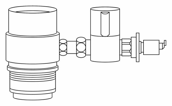 【SANEI】 分岐金具　B98-8　SMH7-UF （浄水器・食洗器兼用）