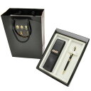 【ボールペン 名入れ】ダックス ボールペン<GIFTSET> ペンシース特別セット ダックスキャリアバック付き ハウスチェックシリーズ クロスリング ブラック【送料無料・名入れサービス・ラッピング無料】「ブランド」【高級ボールペン】【ペンハウス楽天市場店】 (10000)