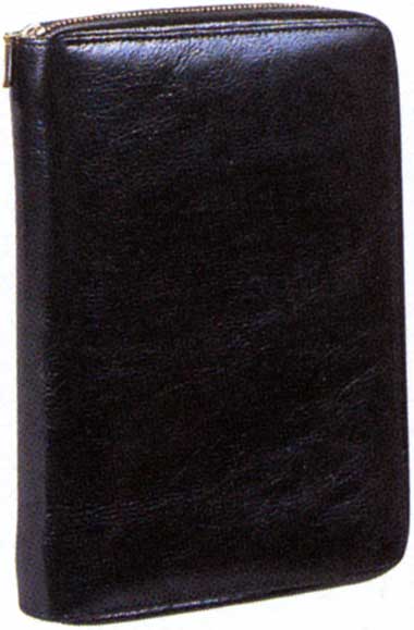 ダヴィンチ　システム手帳　聖書サイズ＜リング24mm＞　ラウンドファスナータイプ　DB700B　ブラック【送料無料・ラッピング無料】 (7000)