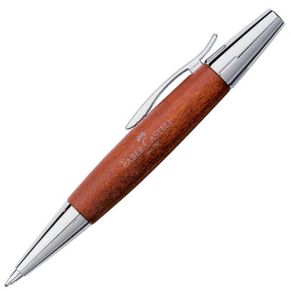 ファーバーカステル　ボールペン　デザインシリーズ　148382　エモーション　ウッド＆クローム　梨の木　ブラウン「ブランド」【名入れOK】 (6000)
