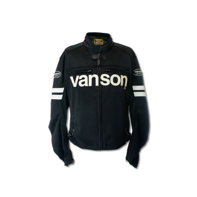 VANSON 2021春<strong>夏</strong>モデル TVS2105S メッシュライダース<strong>ジャケット</strong>（ブラック/ホワイト） サイズ：XL TVS2105S <strong>バンソン</strong> <strong>ジャケット</strong> バイク