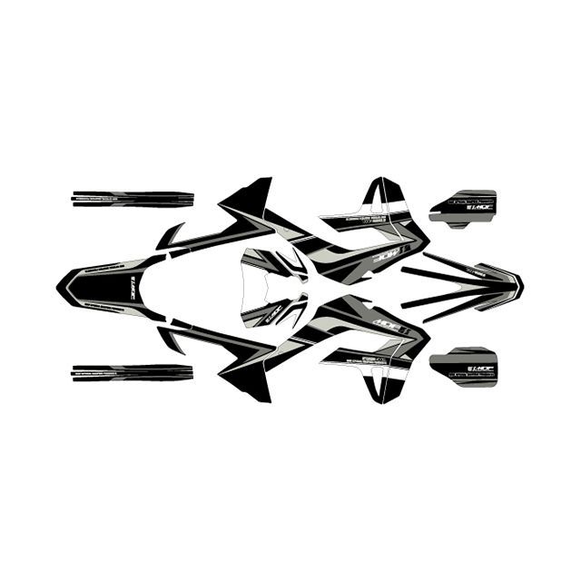 【メーカー直送】エムディーエフ CRF250L（2021〜） グラフィックキット アタッカーモデル（グレー） CRF250L タイプ コンプリートセット M21CRF-A-GRY-ALL