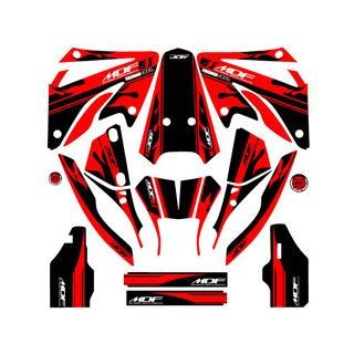 【メーカー直送】エムディーエフ XR250 MOTARD（06-） グラフィックキット ファイアーモデル レッドタイプ XR250 MOTARD タイプ コンプリートセット MXRMO06-B-RD-ALL