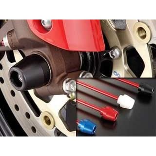 アグラス フロントアクスルプロテクター コーンタイプ CBR1000RR 仕様 アルミ カラー ブルー 343-170-A0B