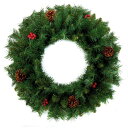 (クリスマスショップ) Christmas Shop クリスマス プラスチックリース ドアリース 飾り 【楽天海外直送】