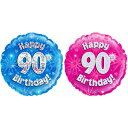 (オークツリー) Oaktree 90歳 お誕生日おめでとう Happy Birthday アルミ風船 パーティー バルーン 【楽天海外直送】