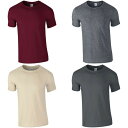 (ギルダン) Gildan メンズ Soft Style リングスパン Tシャツ 半袖 トップス 無地 カットソー 【楽天海外直送】