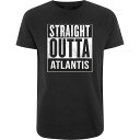 (ザ・ティーシャツ・ファクトリー) The T-Shirt Factory メンズ Straight Outta Atlantis ロゴ 半袖 Tシャツ 【楽天海外直送】