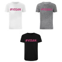 (ザ・ティーシャツ・ファクトリー) The T-Shirt Factory ユニセックス ハッシュタグ Vegan ロゴ 半袖 Tシャツ 【楽天海外直送】
