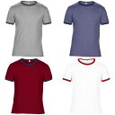 (アンヴィル) Anvil メンズ 無地 ライトウェイト 超軽量 リンガーTシャツ 半袖Tシャツ 半袖カットソー カジュアルトップス 男性用 【楽天海外直送】