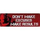 (グラインドストア) Grindstore オフィシャル商品 Dont Make Excuses ヨコ型 ブリキ看板 壁掛け 【楽天海外直送】