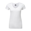 (ラッセル) Russell レディース HD デジタルプリント Vネック 半袖Tシャツ ショートスリーブTシャツ トップス 定番 夏 女性用 【楽天海外直送】