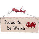 (サムシング・ディファレント) Something Different ウォールサイン Proud To Be Welsh ハンギング 看板 デコレーション 飾り 【楽天海外直送】