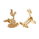 トッテナム・ホットスパー フットボールクラブ Tottenham Hotspur FC オフィシャル商品 金メッキ カフリンクス カフスボタン 【楽天海外直送】