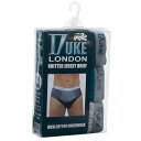 (デューク・ロンドン) Duke London メンズ 大きいキングサイズ コットンジャージー ブリーフパンツセット (3枚入) 【楽天海外直送】