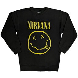 (<strong>ニルヴァーナ</strong>) Nirvana オフィシャル商品 ユニセックス Happy Face <strong>トレーナー</strong> 長袖 トップス 【海外通販】
