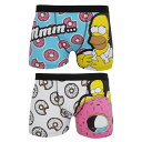 (ザ・シンプソンズ) The Simpsons メンズ キャラクター コットンリッチ ボクサーパンツ 2枚セット 【楽天海外直送】