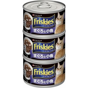 ネスレ　フリスキートール缶　（黒）　まぐろと小魚　155g×3缶