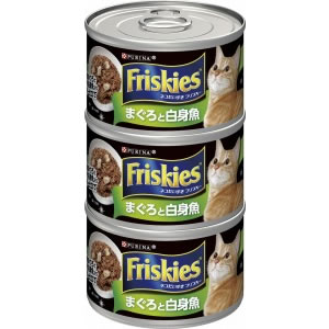 ネスレ　フリスキートール缶　（黒）　まぐろと白身魚　155g×3缶