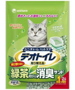 ユニチャームデオトイレ　飛び散らない緑茶成分入り・消臭サンド　2L