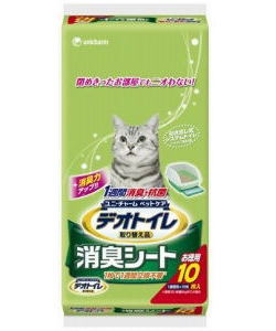 ユニチャームデオトイレ　取りかえ専用消臭シート　お徳用10枚入