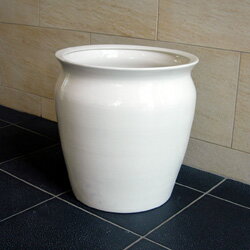 ■陶器鉢カバー■「オリジナル陶器鉢カバー」ジャータイプ　7号鉢用直径24cm