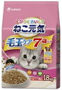 ねこ元気ドライ 毛玉ケア 7歳以上用 まぐろ・チキン・野菜入り 1.8kg ユニ・チャームペットケア