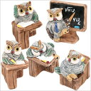 フクロウ教室シリーズ ふくろう フクロウ 梟 雑貨 インテリア 小物 置物 陶器 学校 スクール テラリウム オブジェ