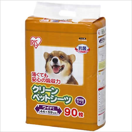 アイリスオーヤマ　クリーンペットシーツワイド　44×59cm90枚入り 【東北復興_福島県】【05P17Aug12】【ペットシーツ】