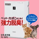 タイムセール開催！シャープ プラズマクラスター空気清浄機　FU-30P1-W　ホワイト気になるペットの臭いを強力脱臭！[シャープ プラズマクラスター・風邪・インフルエンザ対策タバコ・たばこ・煙草・生活家電]★スーパーセール限定価格★