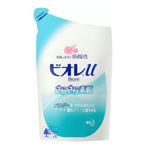 花王　ビオレUさらさら素肌 詰め替え 420MLd.s.n(ボディソープ・ボディシャンプー・せっけん・石けん・石鹸・パウダーイン・パウダー配合・お風呂グッズ・バスタイム・ボディケア・お風呂セット・ツメカエ）【D】
