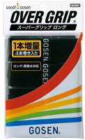 【代々木店商品】ゴーセン　スーパーグリップロング4本入ブラック(AC26SPBK)【メール便で発送】【郵便ポスト投函故に、代引不可です】の画像