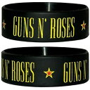 GUNS N ROSES ガンズアンドローゼズ (デビュー35周年記念 ) - LOGO ラバーブレスレット / リストバンド 【公式 / オフィシャル】