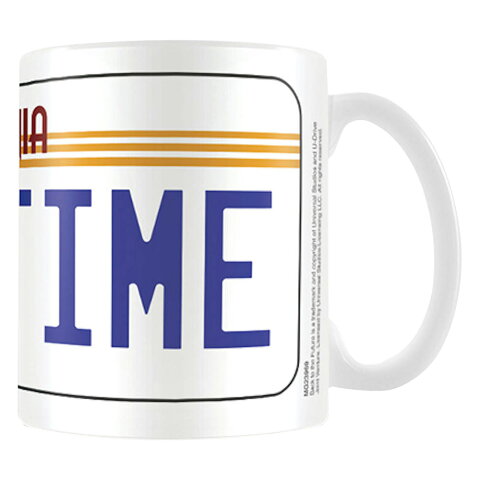 BACK TO THE FUTURE バックトゥザフューチャー (公開35周年記念 ) - License Plate / マグカップ 【公式 / オフィシャル】