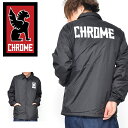 送料無料 コーチジャケット CHROME クローム メンズ LOGO COARCH JACKET コーチ ナイロン 自転車 バイク スケートボード ピスト アウトドア 23%off 現品限り